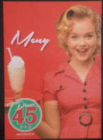 Menyn på Diners 45